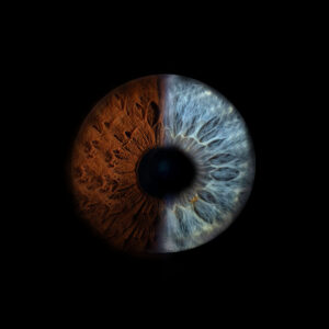 Symfonia Tęczówek: Jedność Kobiety i Mężczyzny 100 cm x 100 cm